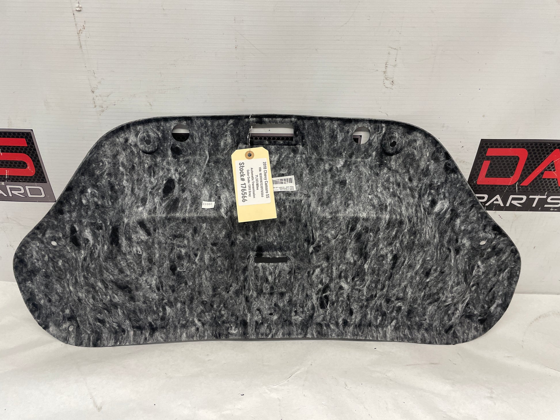 2018 Chevy Camaro SS Trunk Deck Lid Carpet Felt Liner OEM - Day's Parts Yard