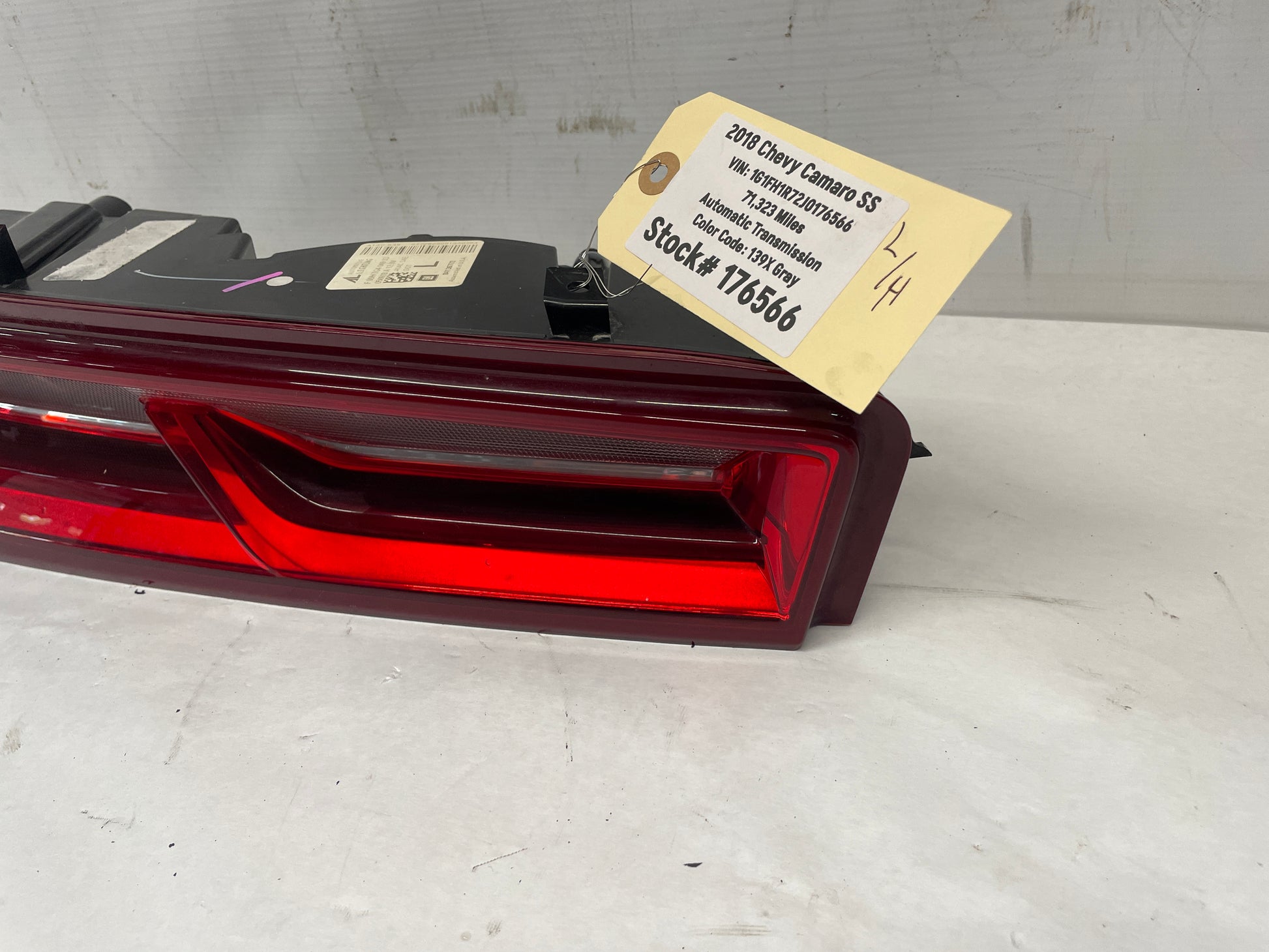 2018 Chevy Camaro SS LH Driver Tail Light Taillight Lamp OEM - Day's Parts Yard