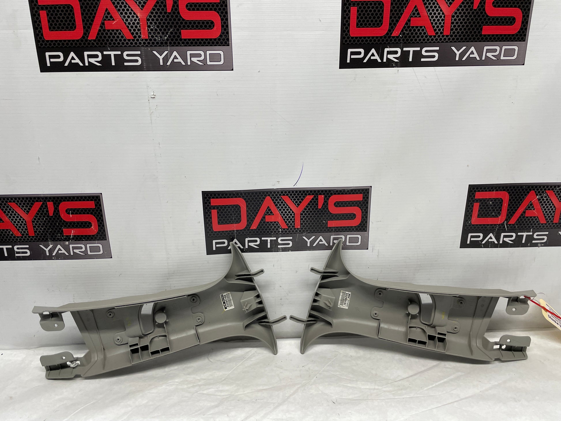 2014 Chevy SS Sedan RH & LH Interior Upper B Pillar Seat Belt Trim Panels OEM - Day's Parts Yard