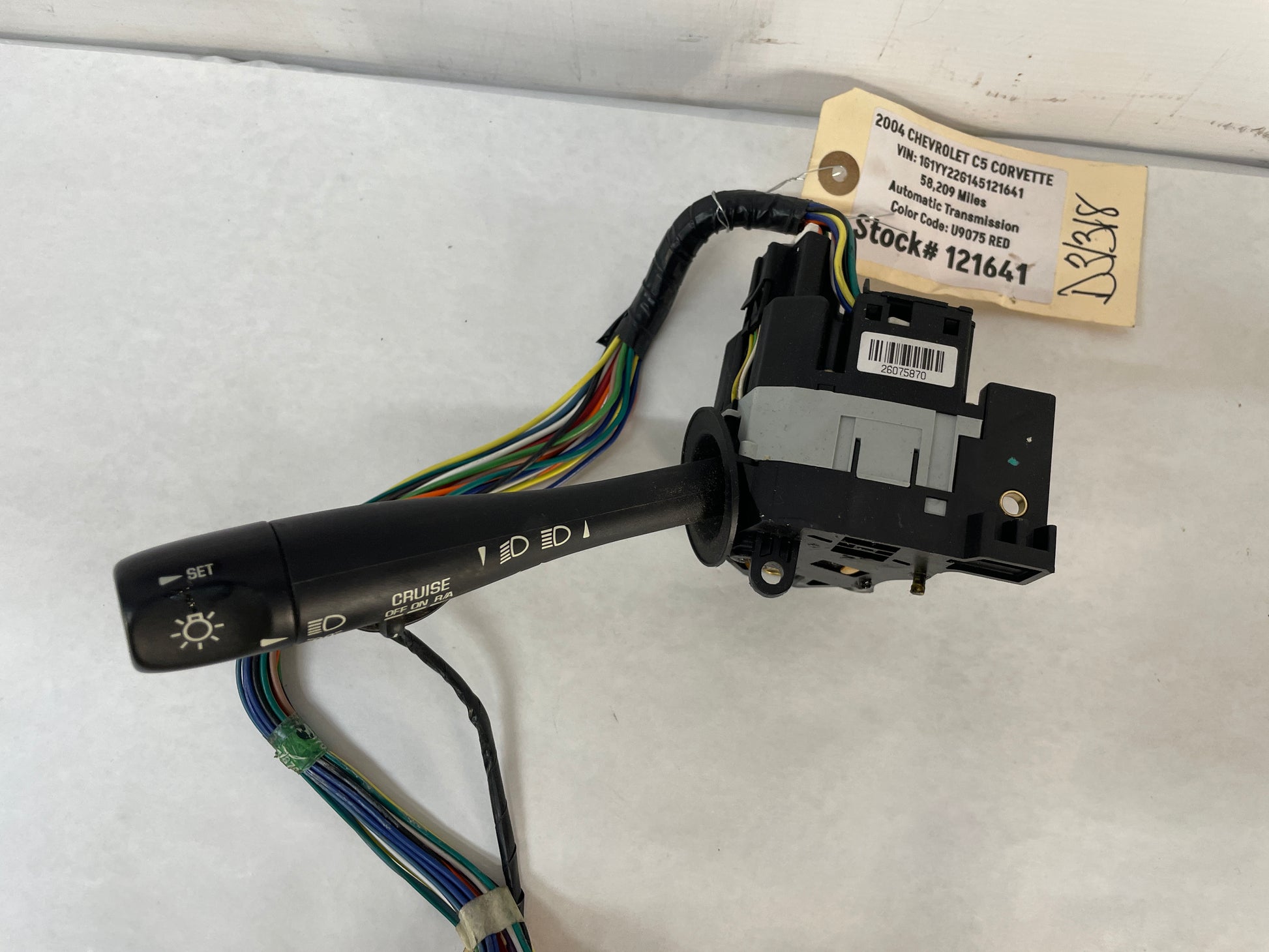 2004 Chevy C5 Corvette Turn Signal Switch Multifunction Column Stalk Assembly - Day's Parts Yard