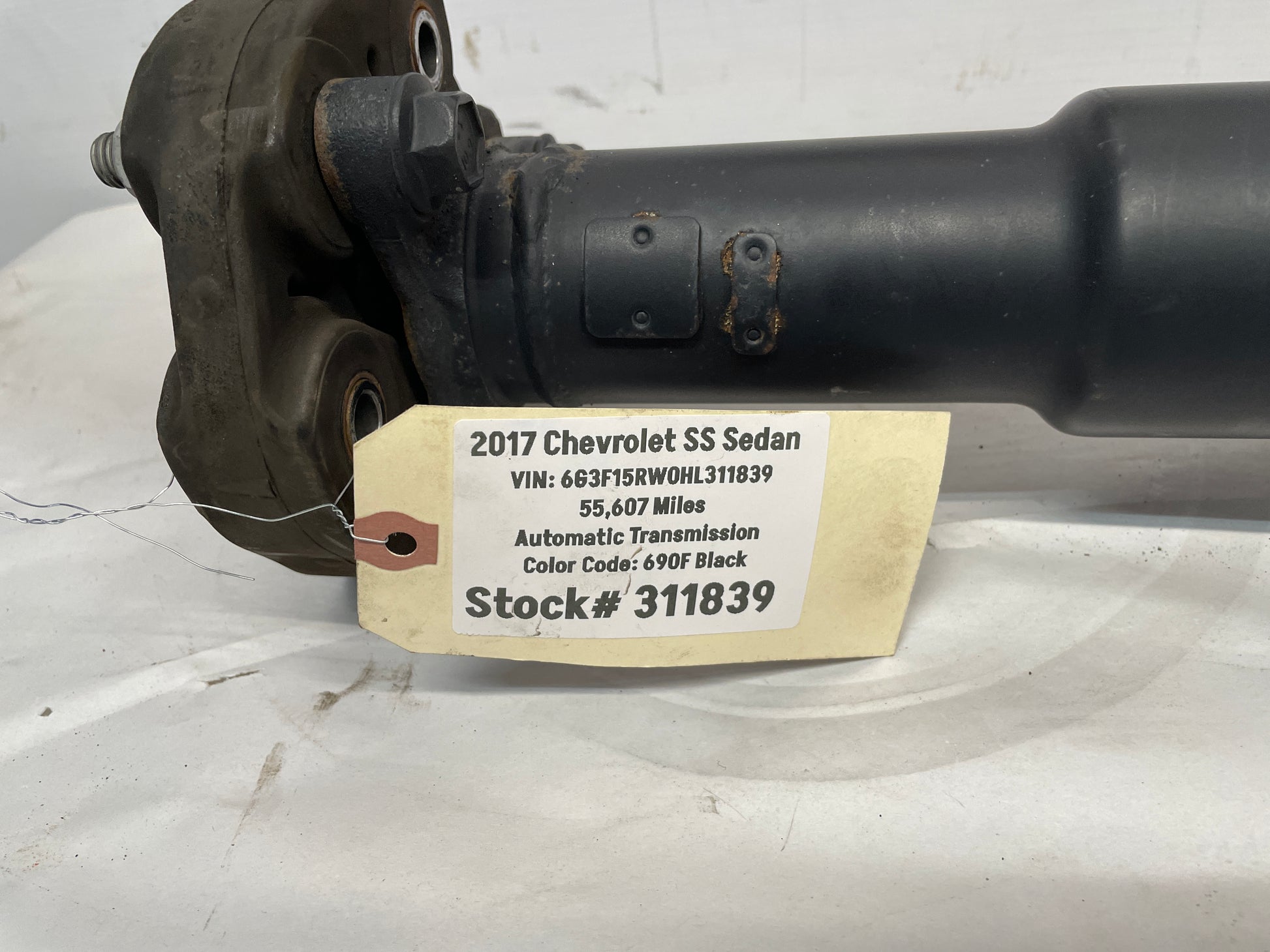 2017 Chevrolet SS Sedan Drive Shaft Driveshaft OEM - Day's Parts Yard