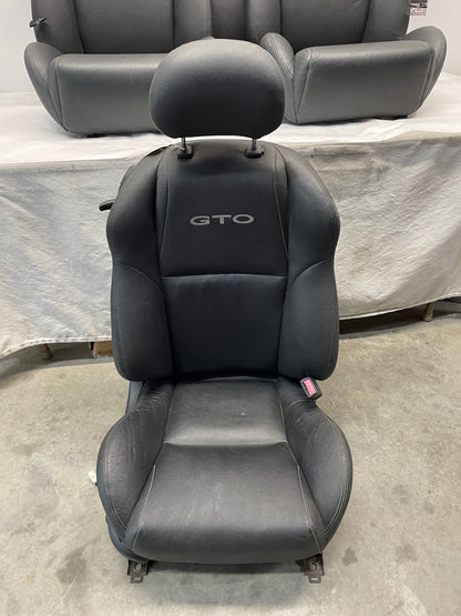 2005 Pontiac GTO Seats Front and Rears Black Leather OEM - Day's Parts Yard