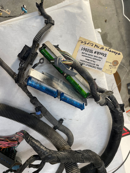2004 Chevy C5 Corvette Engine Motor Automatic Transmission Wire Wiring Harness DAMAGE - Day's Parts Yard