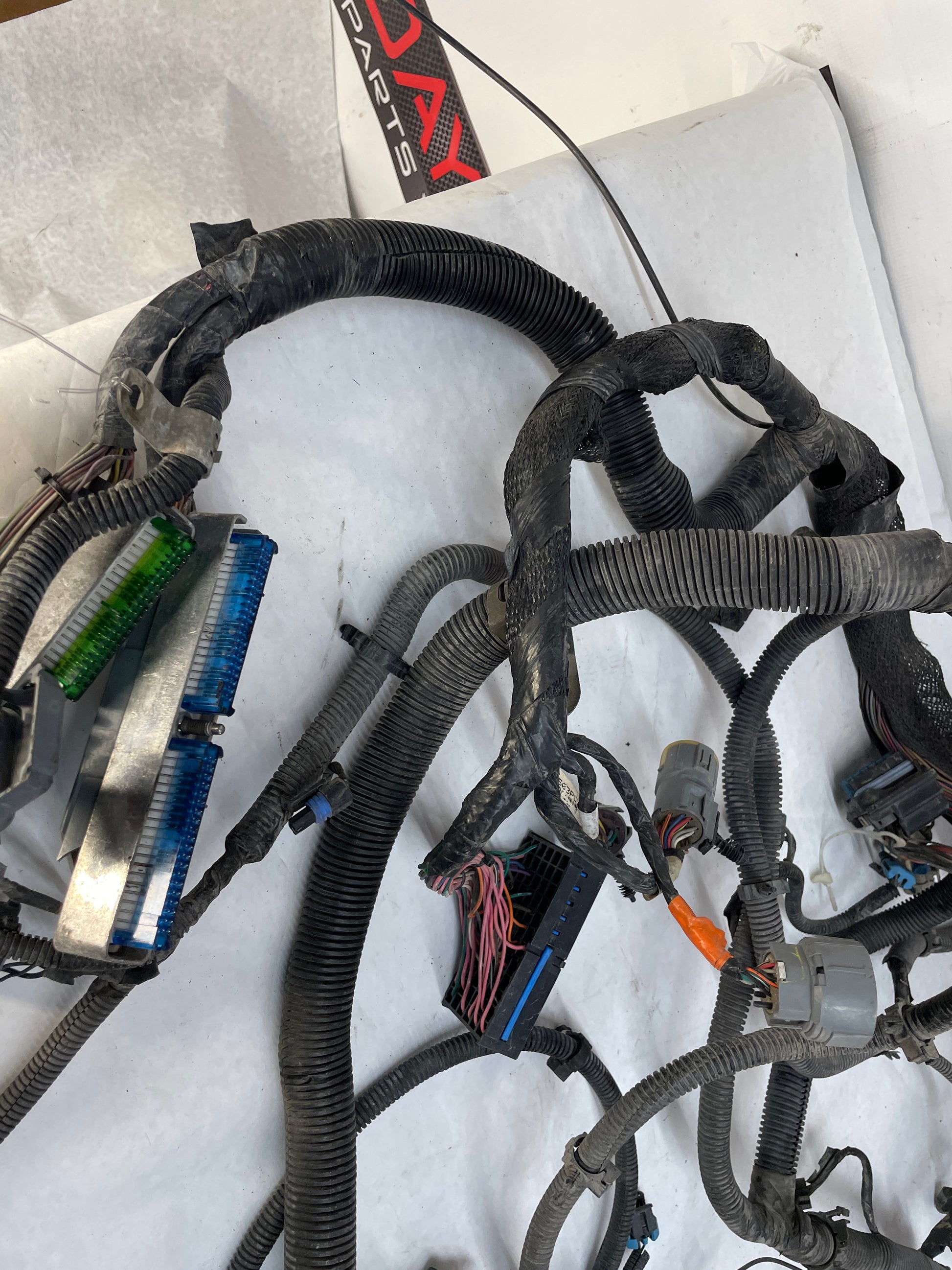 2004 Chevy C5 Corvette Engine Motor Automatic Transmission Wire Wiring Harness DAMAGE - Day's Parts Yard