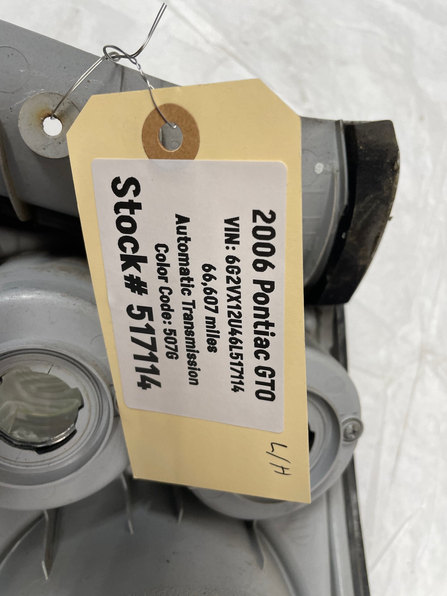 2006 Pontiac GTO LH Driver Tail Light Taillight Lamp OEM