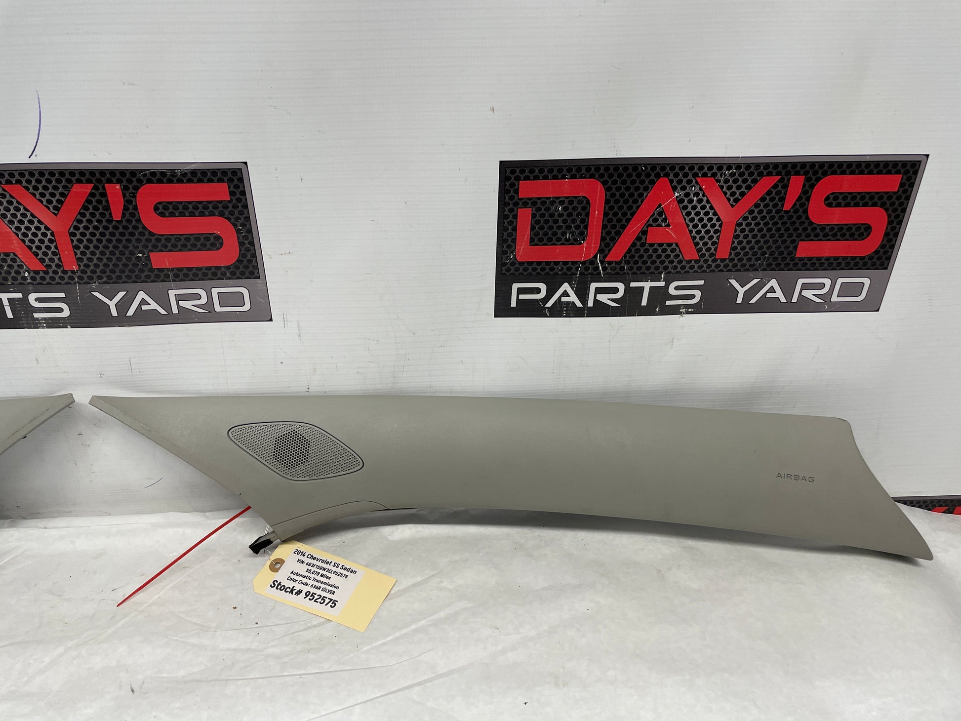 2014 Chevy SS Sedan RH & LH Interior A Pillar Trim Panel Moldings OEM - Day's Parts Yard