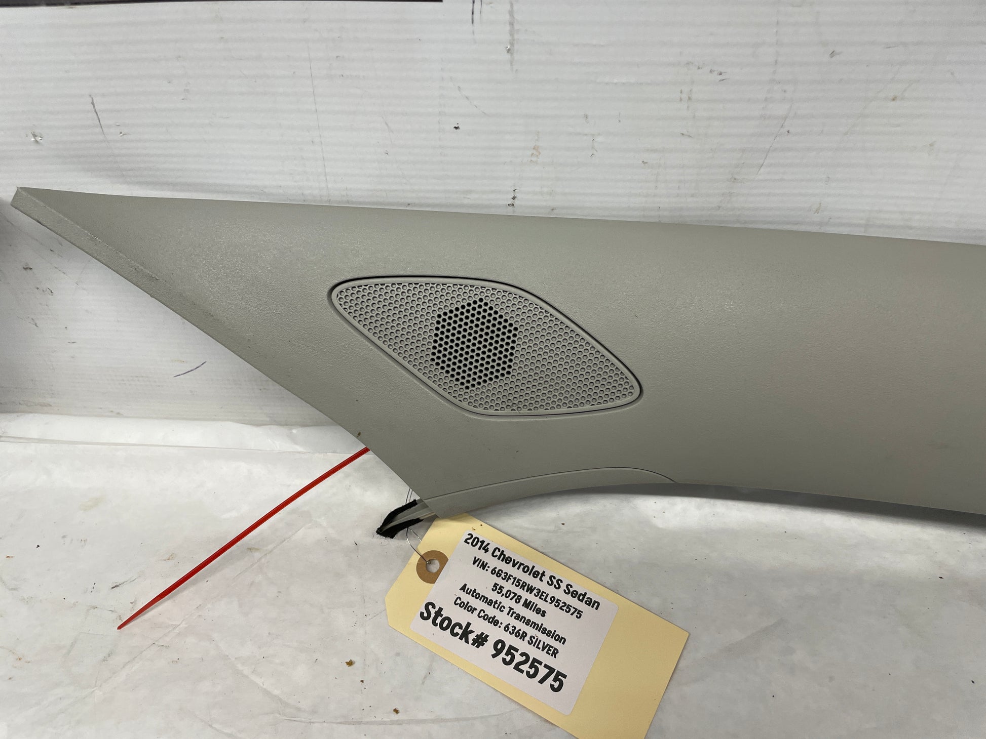 2014 Chevy SS Sedan RH & LH Interior A Pillar Trim Panel Moldings OEM - Day's Parts Yard