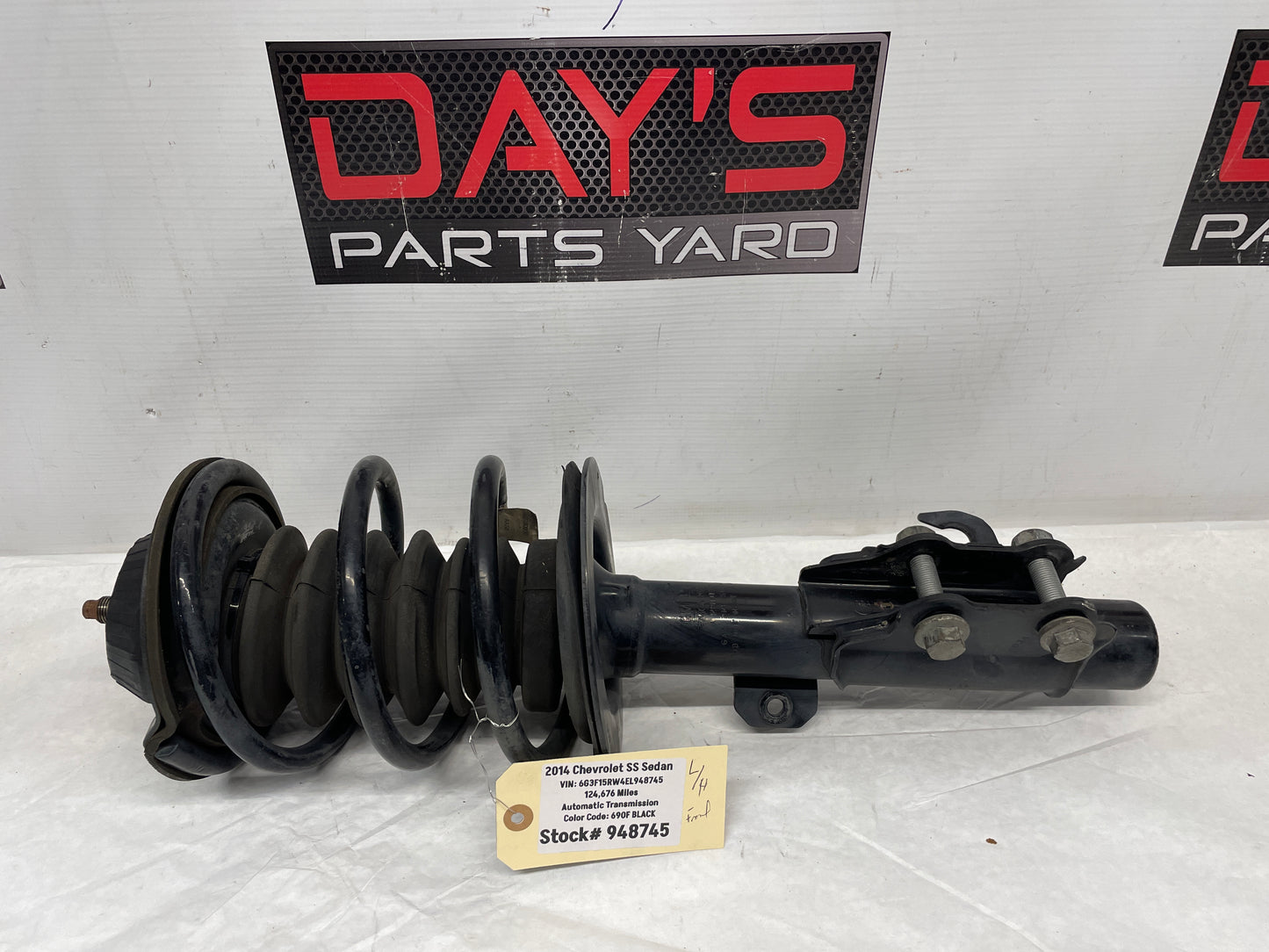 2014 Chevy SS Sedan LH Driver Front Suspension Strut Assembly OEM - Day's Parts Yard