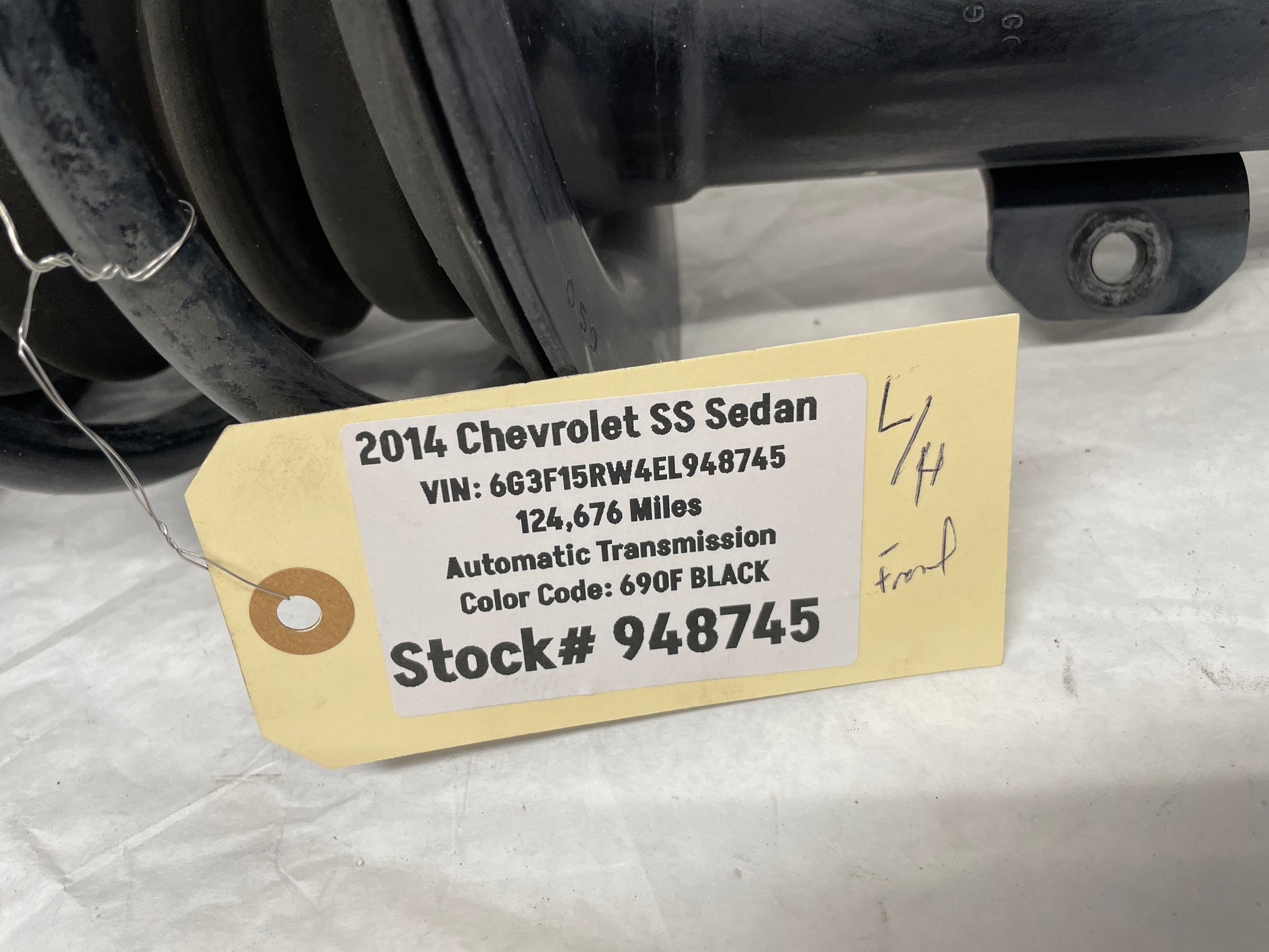 2014 Chevy SS Sedan LH Driver Front Suspension Strut Assembly OEM - Day's Parts Yard