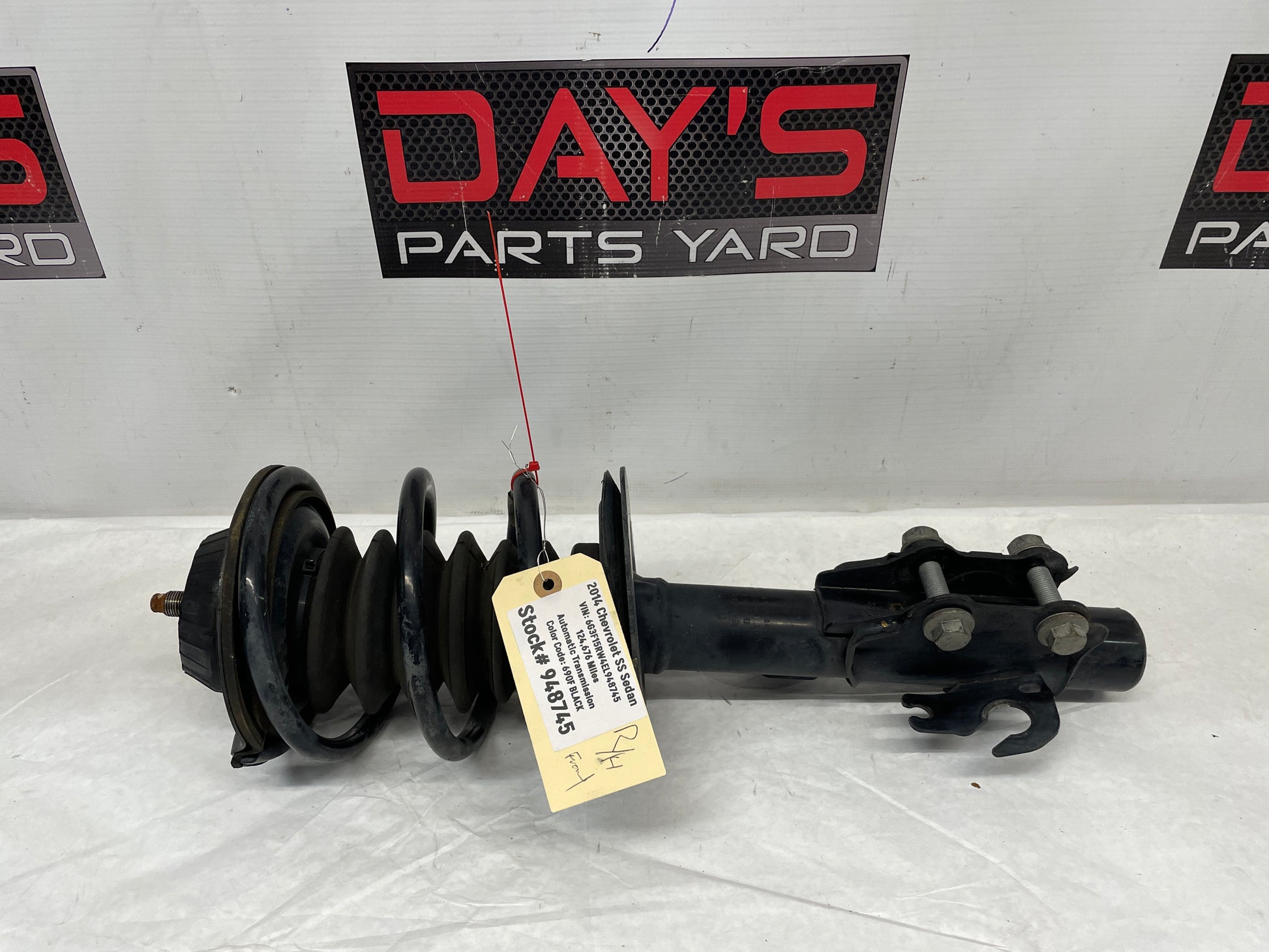 2014 Chevy SS Sedan RH Passenger Front Suspension Strut Assembly OEM - Day's Parts Yard