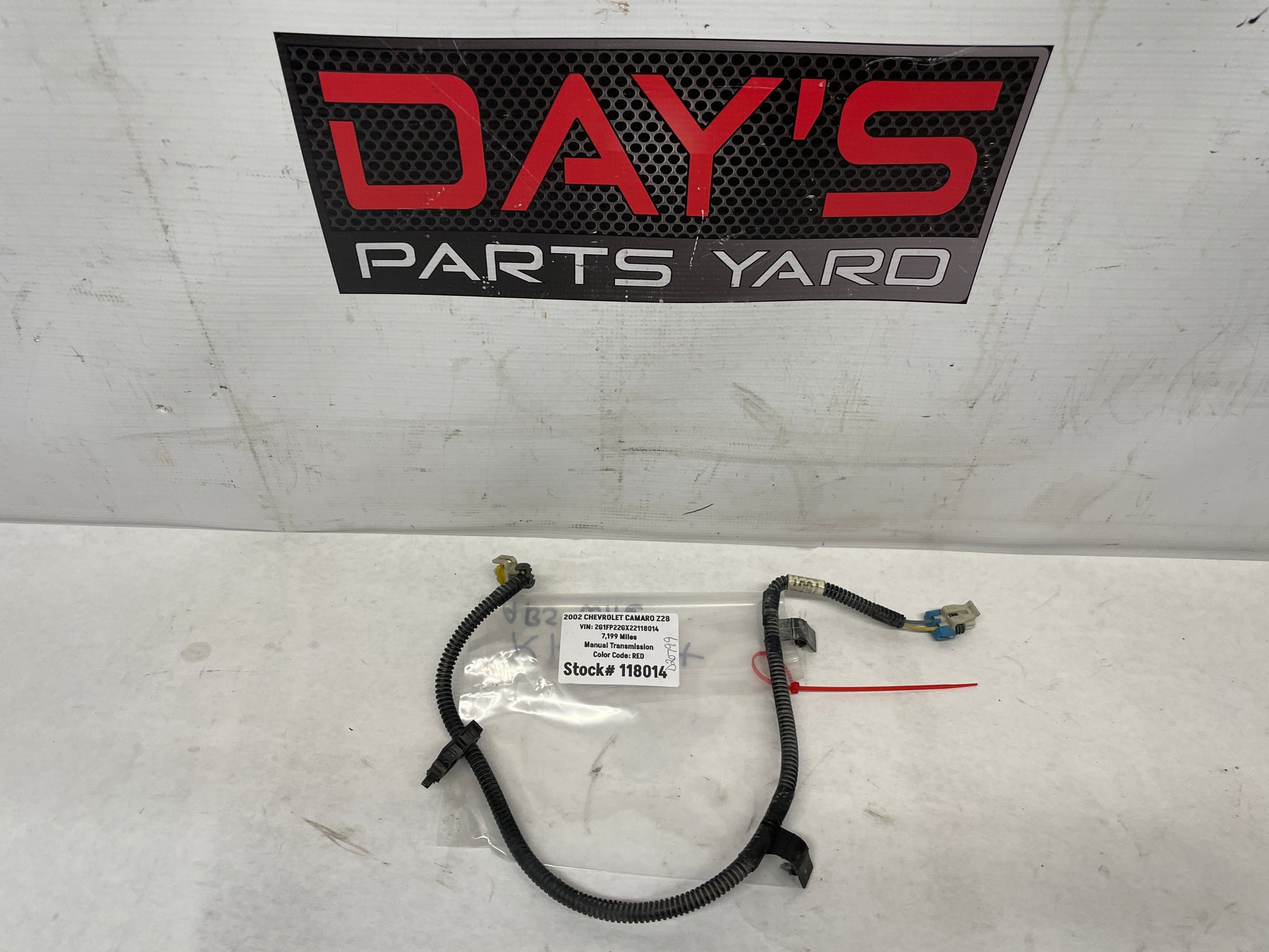 2002 Chevy Camaro Z28 RH Passenger Front ABS Speed Sensor Wire OEM - Day's Parts Yard