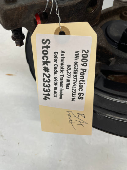 2009 Pontiac G8 RH Passenger Front Suspension Spindle Knuckle Hub Assembly OEM - Day's Parts Yard
