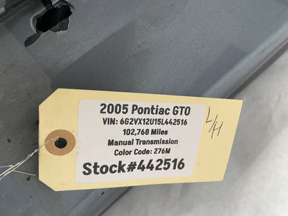 2005 Pontiac GTO LH Driver Rocker Molding Side Skirt Trim Panel OEM - Day's Parts Yard