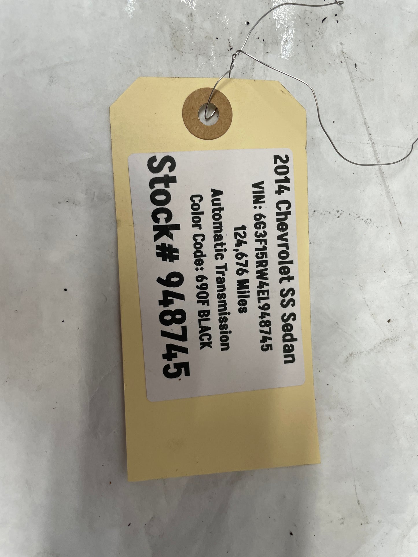 2014 Chevy SS Sedan Starter Alternator Power Wire Wiring Harness OEM - Day's Parts Yard