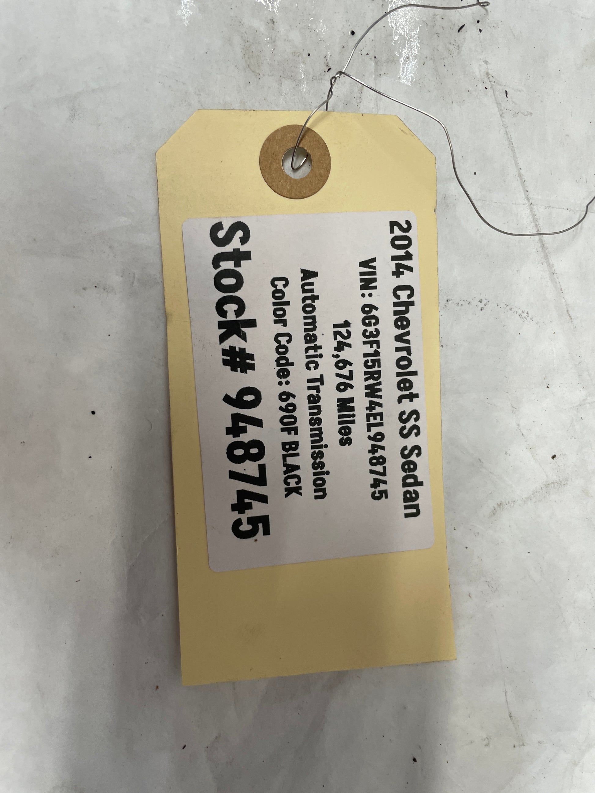 2014 Chevy SS Sedan Starter Alternator Power Wire Wiring Harness OEM - Day's Parts Yard