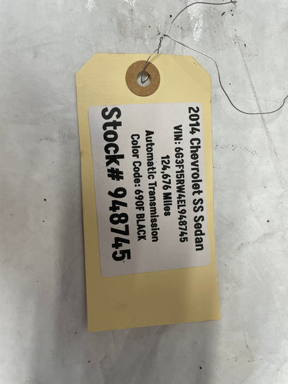 2014 Chevy SS Sedan Starter Alternator Power Wire Wiring Harness OEM - Day's Parts Yard