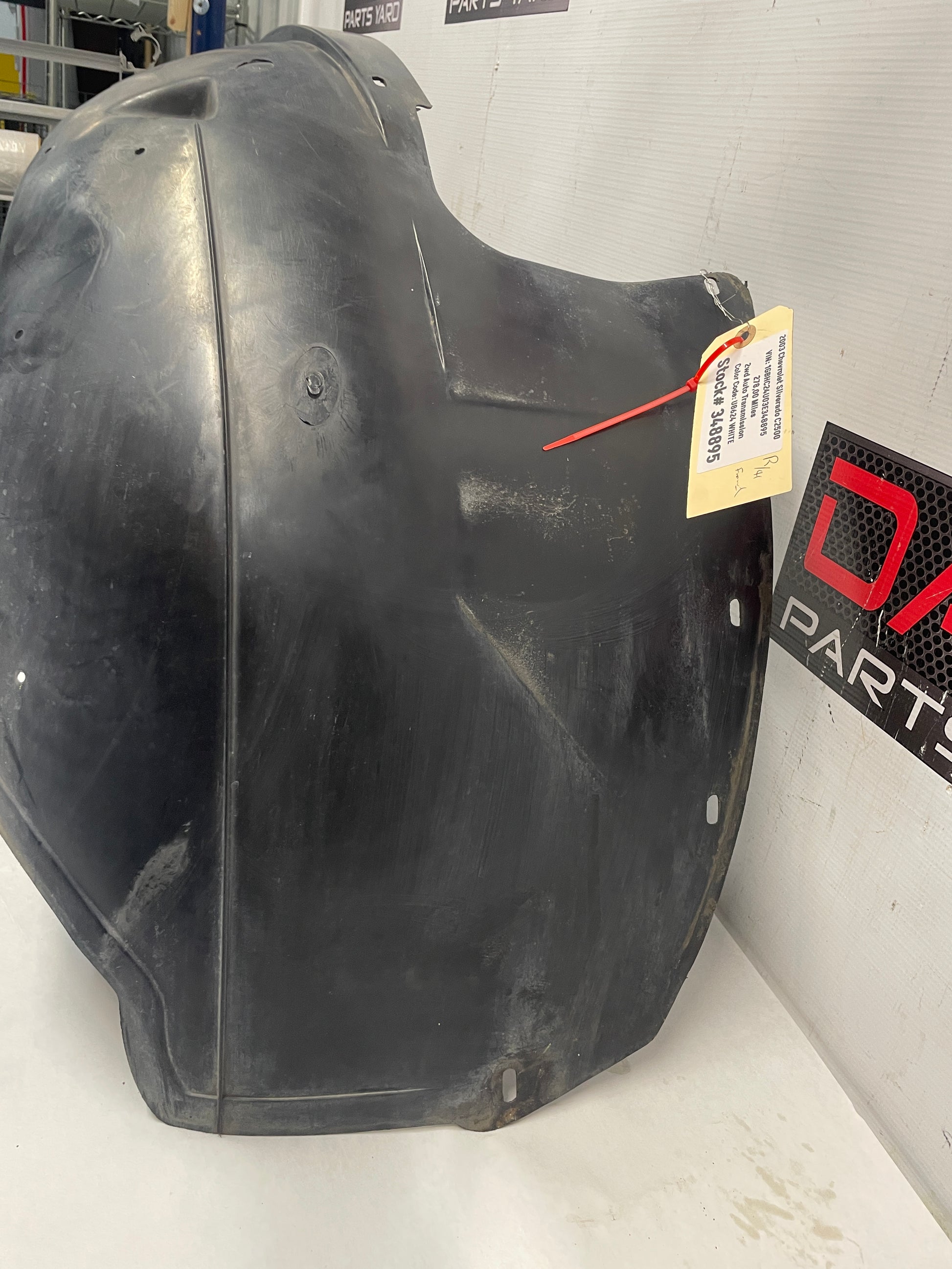 2003 Chevy Silverado C3500 RH Passenger Front Fender Wheel Well House Liner OEM - Day's Parts Yard