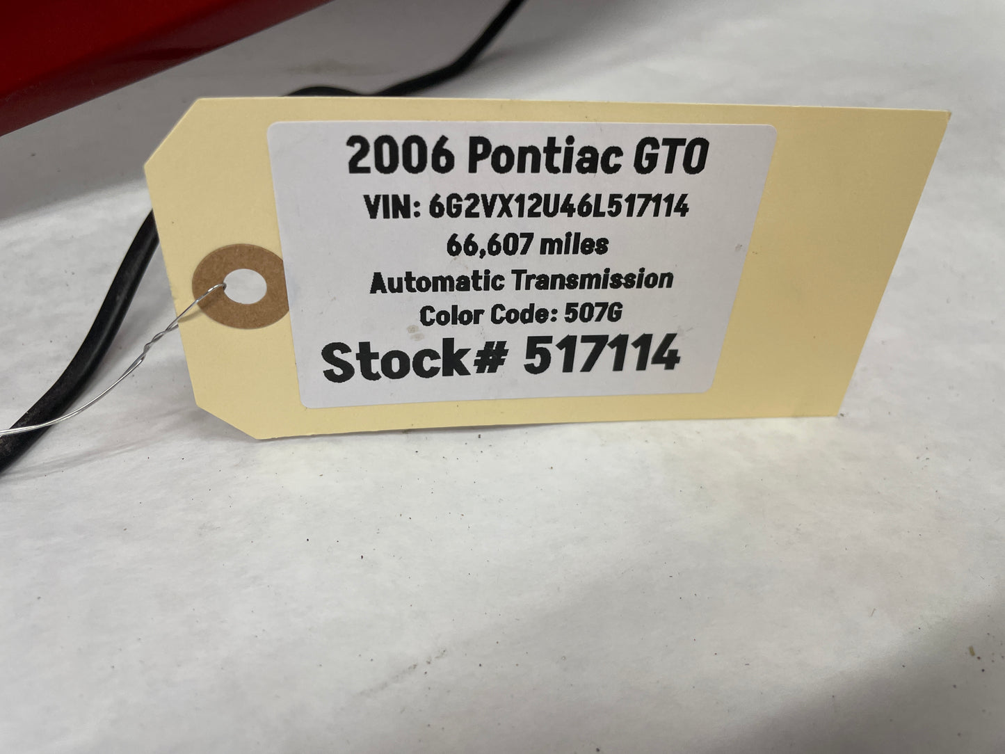 2006 Pontiac GTO Trunk Deck Lid Spoiler Wing w/ Light OEM