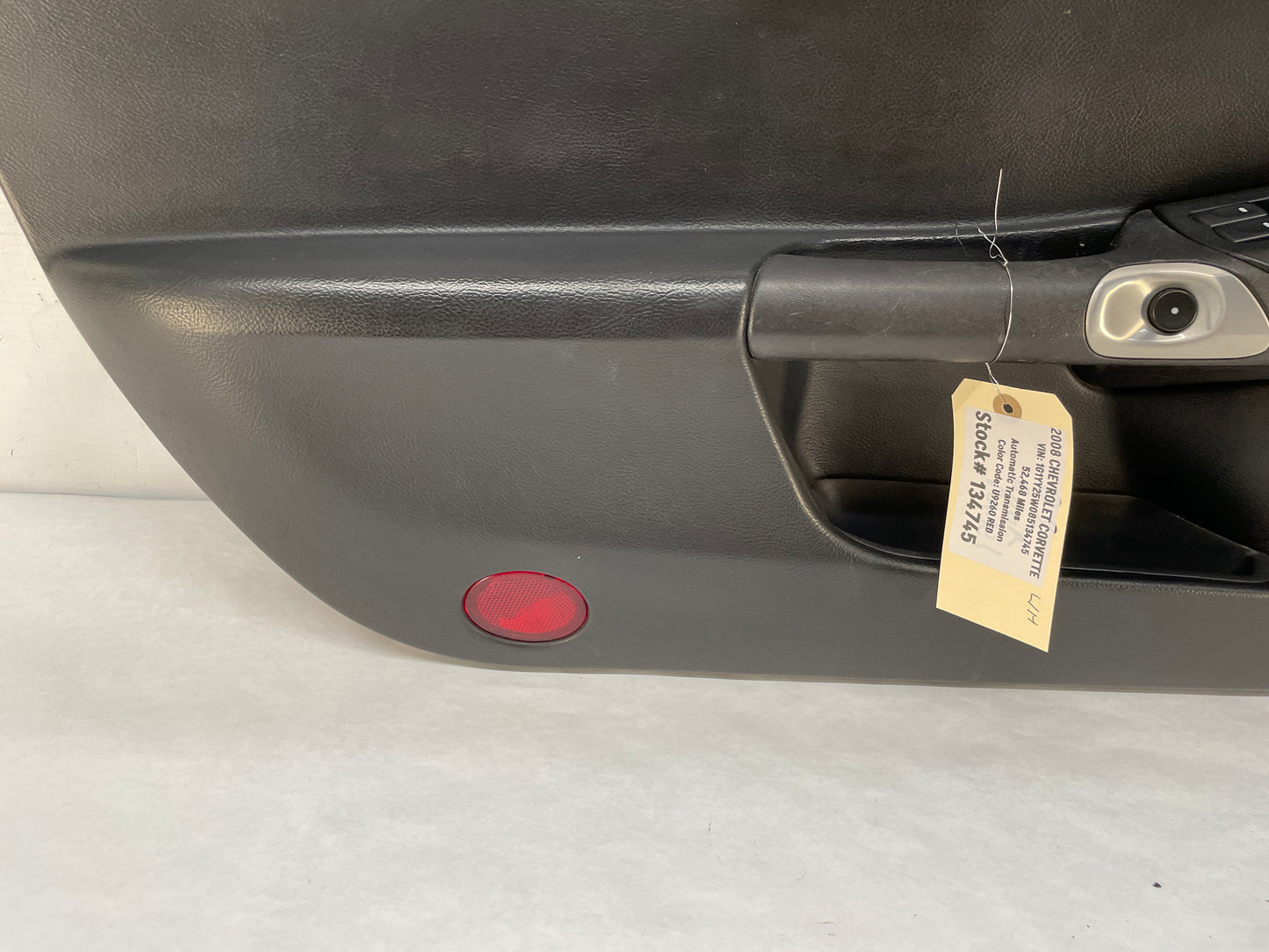 2008 Chevy C6 Corvette LH Driver Interior Door Panel Trim OEM