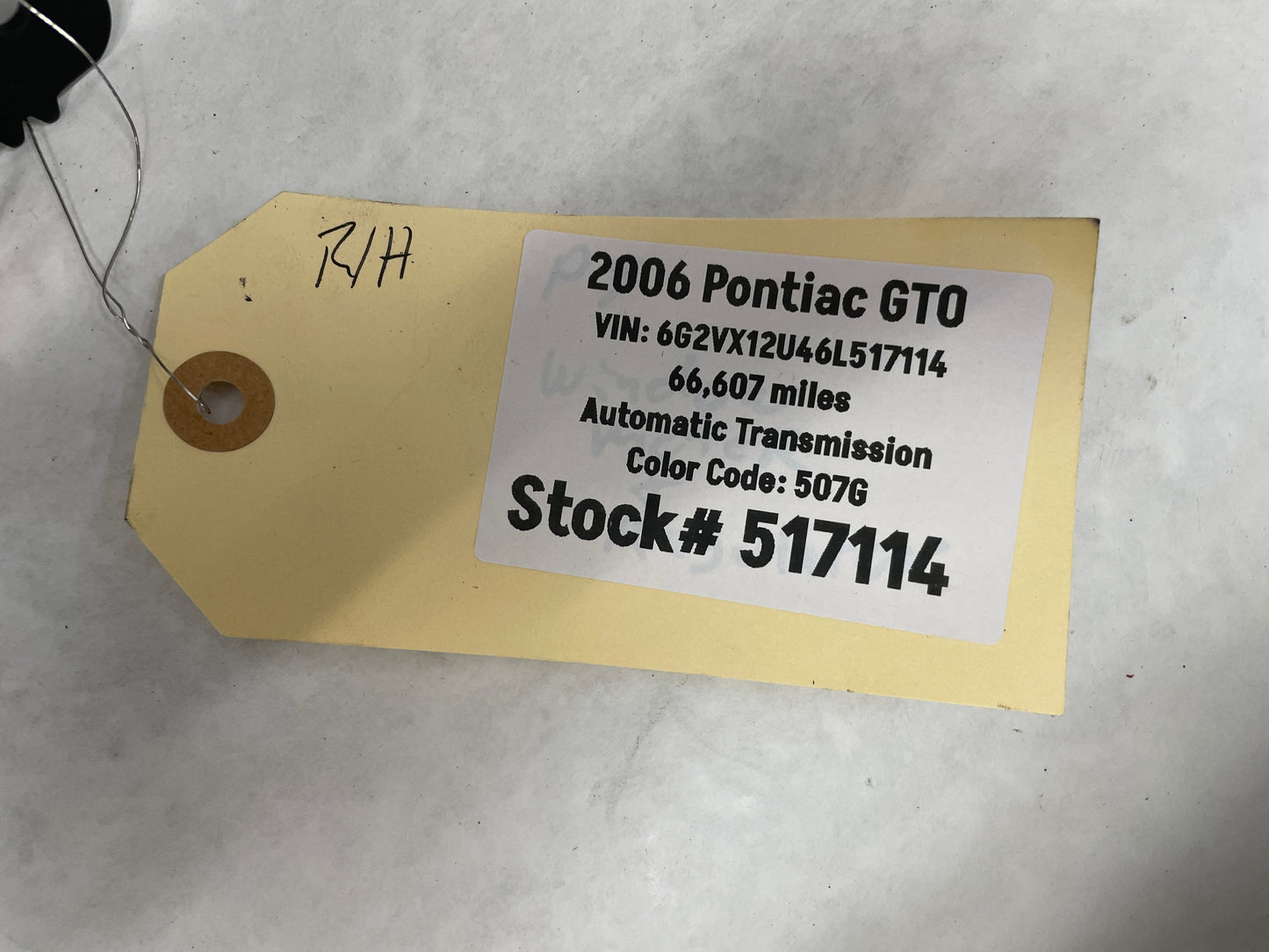 2006 Pontiac GTO RH Passenger Window Regulator w/ Motor OEM