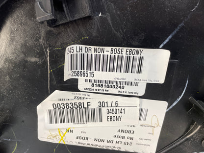 2008 Chevy C6 Corvette LH Driver Interior Door Panel Trim OEM