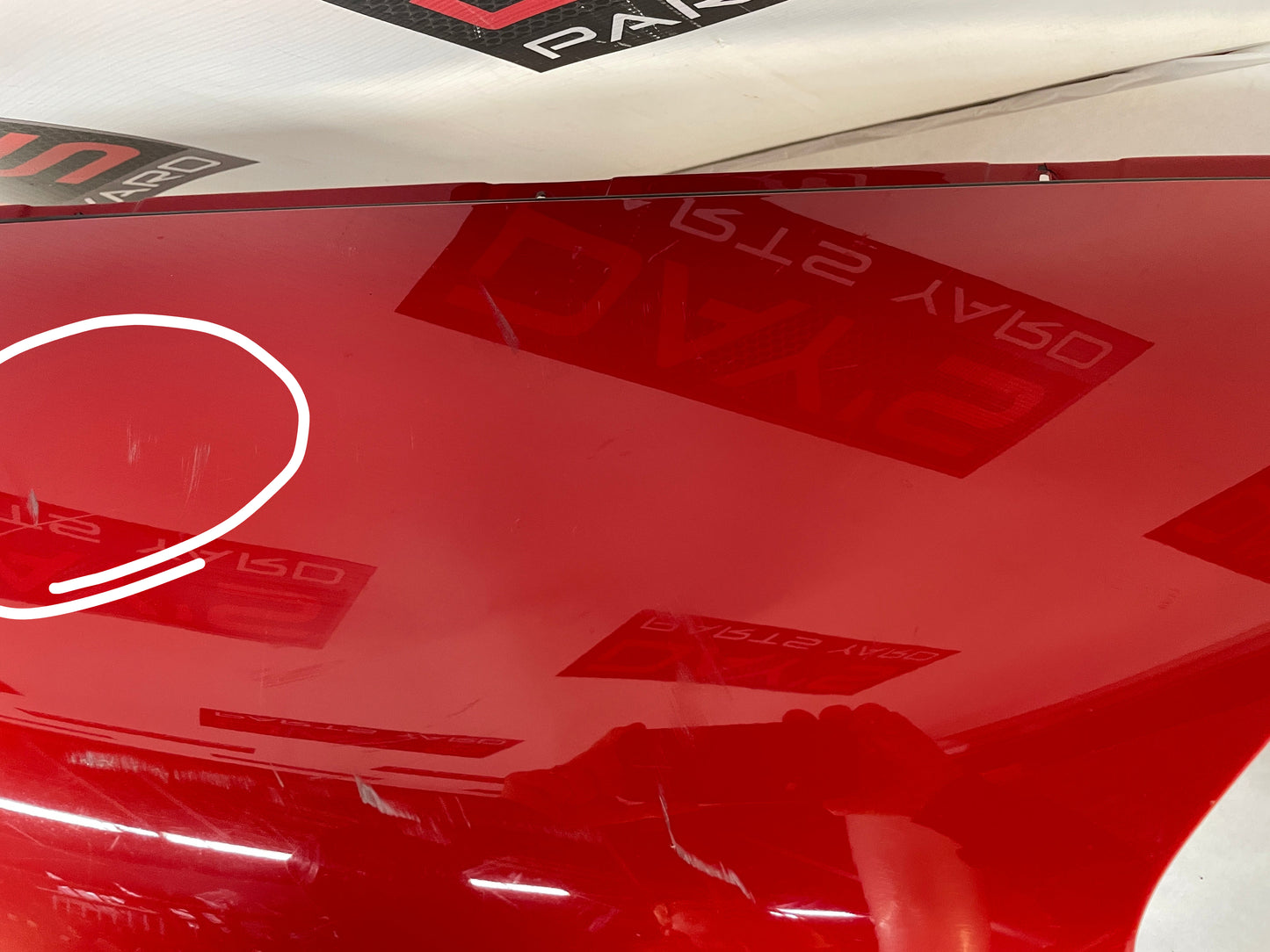 2008 Chevy C6 Corvette RH Passenger Front Fender Red OEM