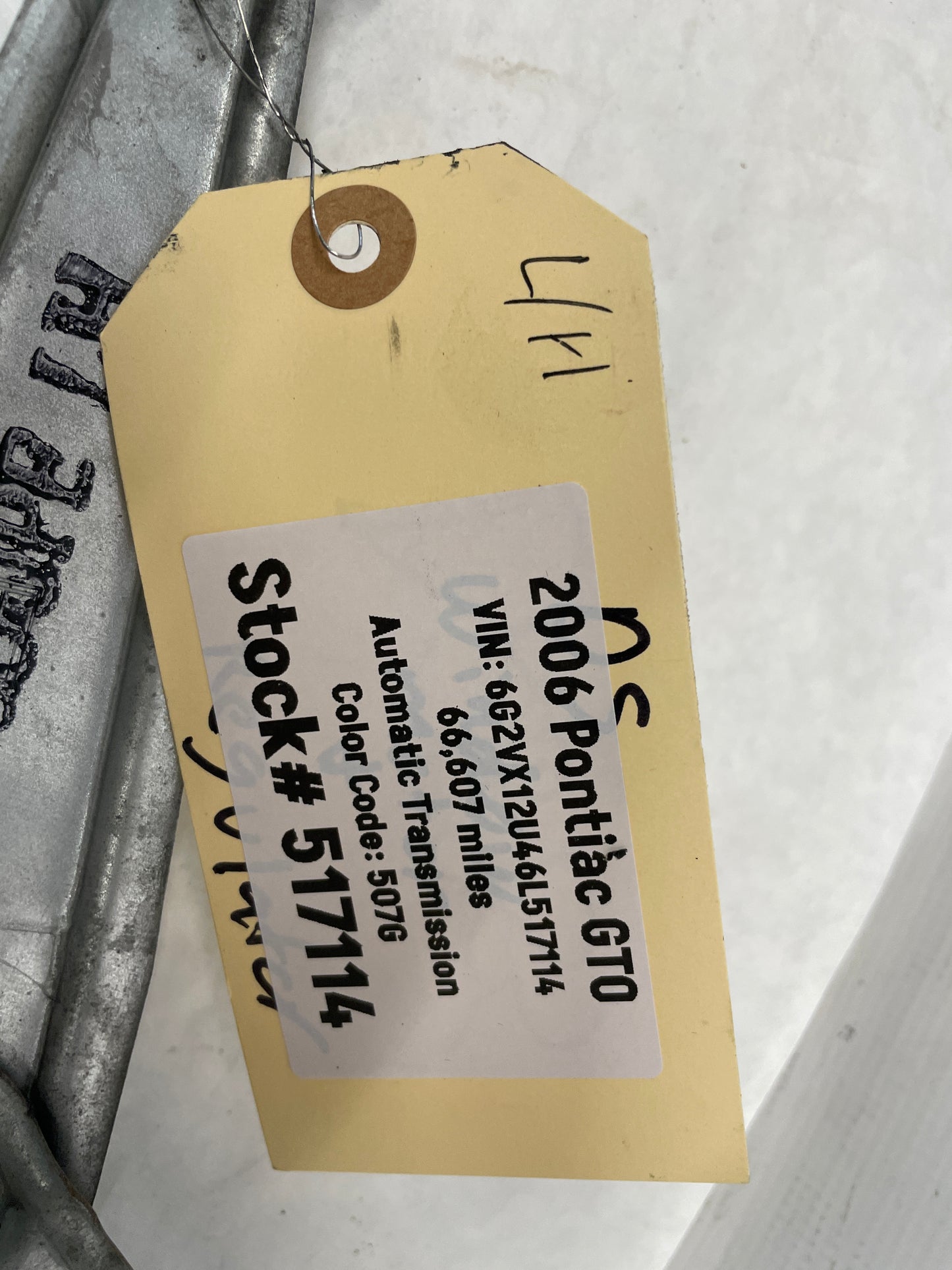 2006 Pontiac GTO LH Driver Window Regulator w/ Motor OEM