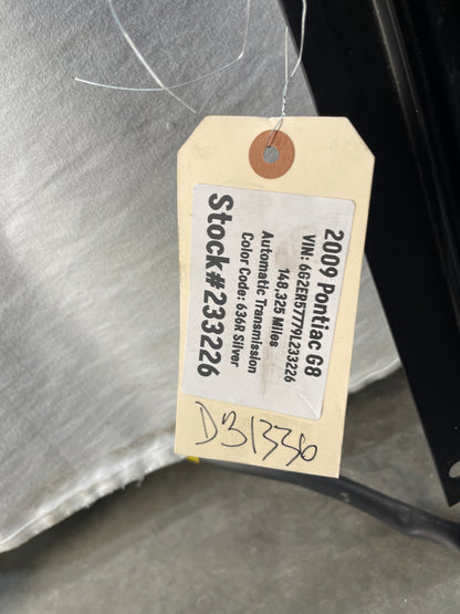 2009 Pontiac G8 Sun Moon Roof Sunroof Moonroof OEM - Day's Parts Yard