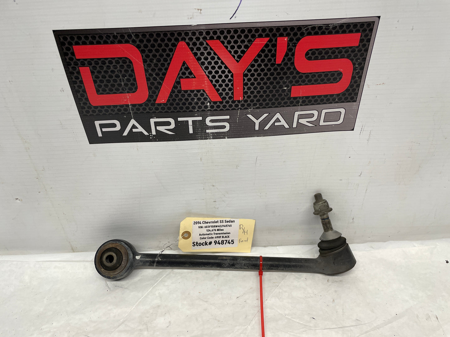 2014 Chevy SS Sedan RH Passenger Front Suspension Rear Lower Control Arm OEM - Day's Parts Yard