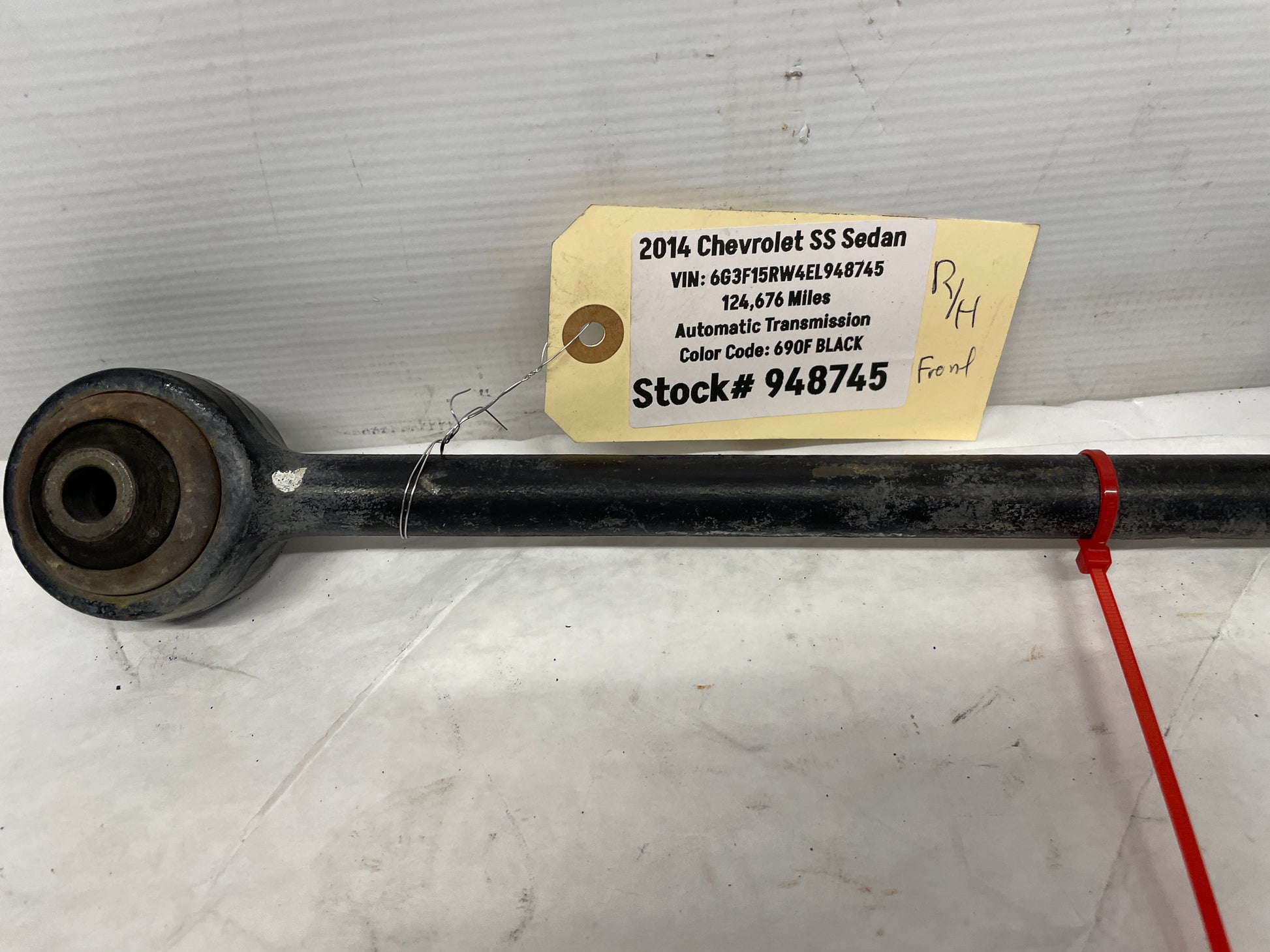 2014 Chevy SS Sedan RH Passenger Front Suspension Rear Lower Control Arm OEM - Day's Parts Yard