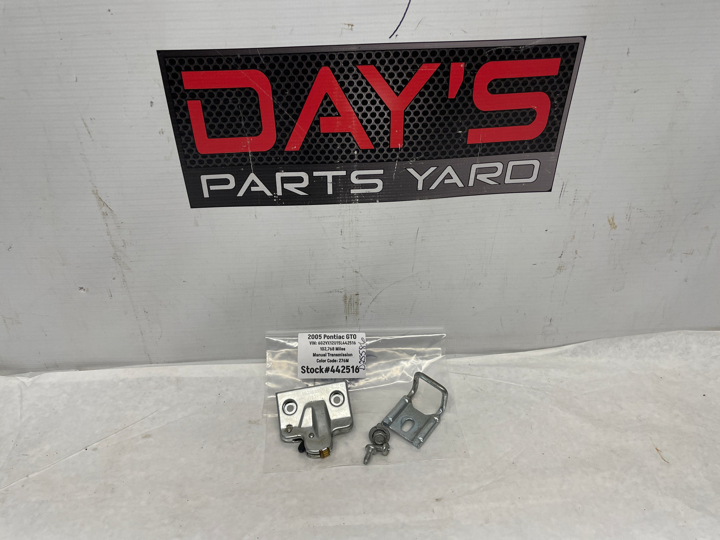 2005 Pontiac GTO Rear Trunk Deck Lid Latch & Striker OEM - Day's Parts Yard