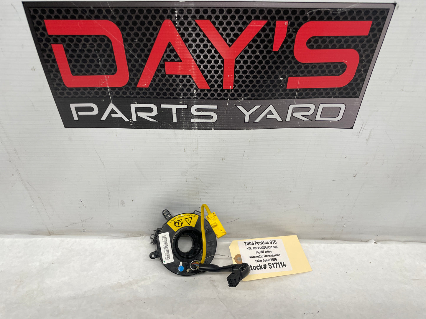 2006 Pontiac GTO Steering Wheel Clock Spring Coil OEM