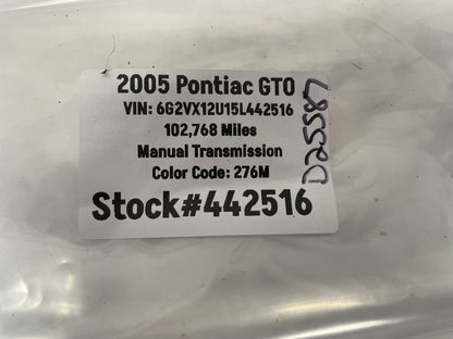 2005 Pontiac GTO License Plate Tag Light Set OEM - Day's Parts Yard