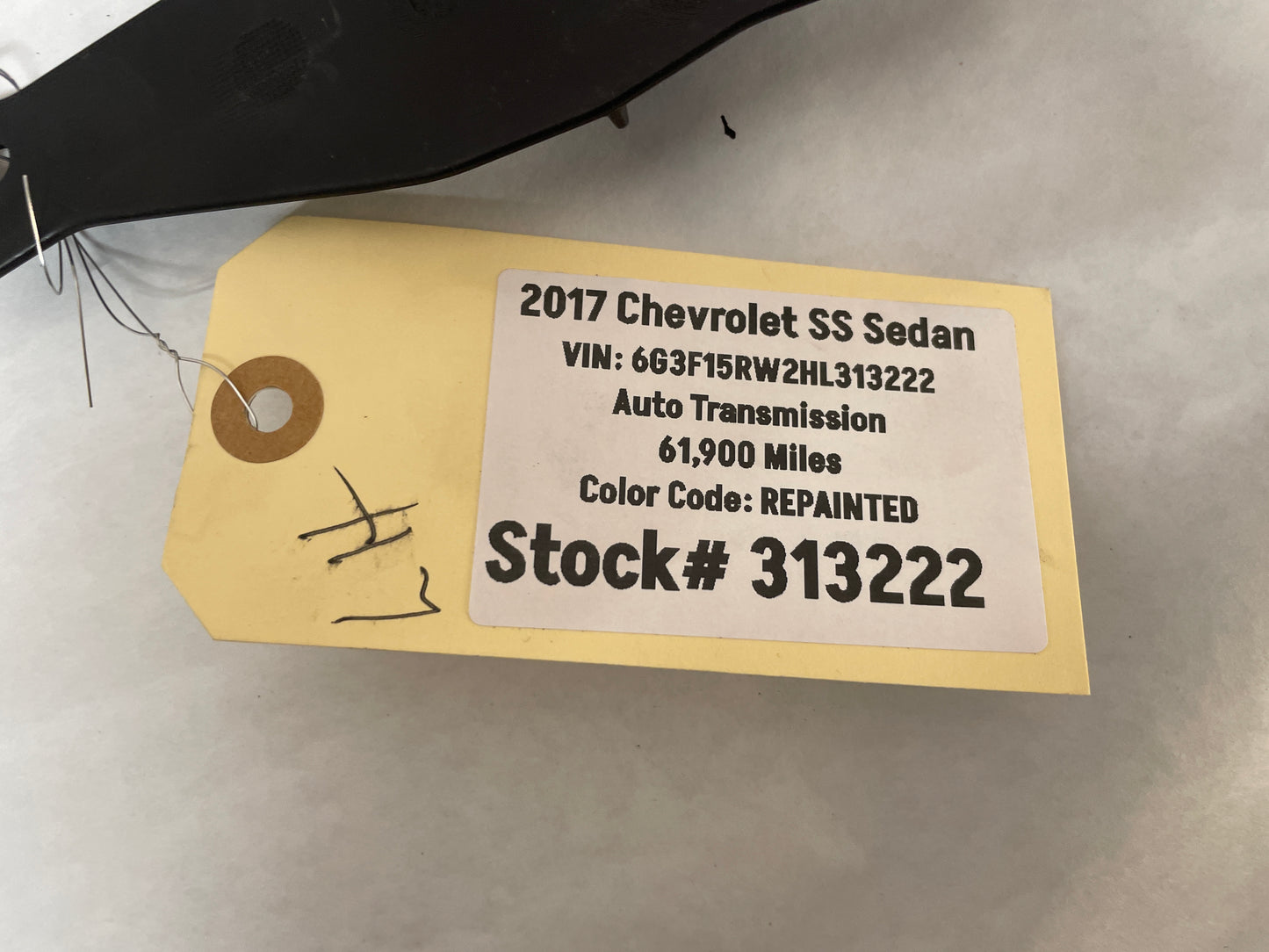 2017 Chevy SS Sedan Radiator Support Splash Shields Air Intake Inlet Baffle OEM - Day's Parts Yard