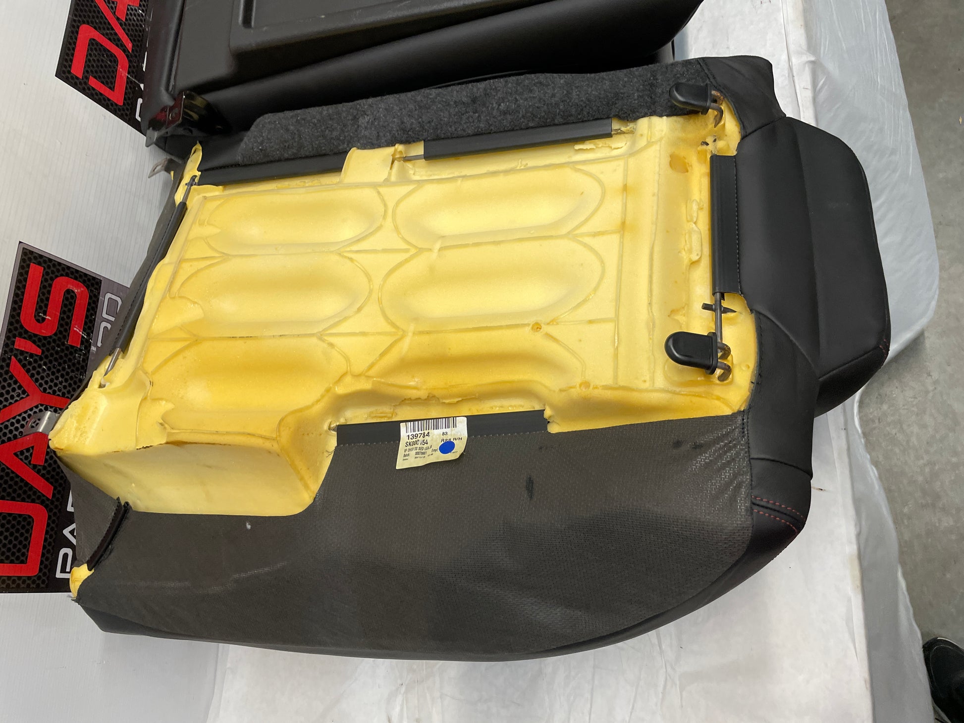 2014 Chevy SS Sedan Seats Rears Black Leather Alcantara Suede OEM - Day's Parts Yard