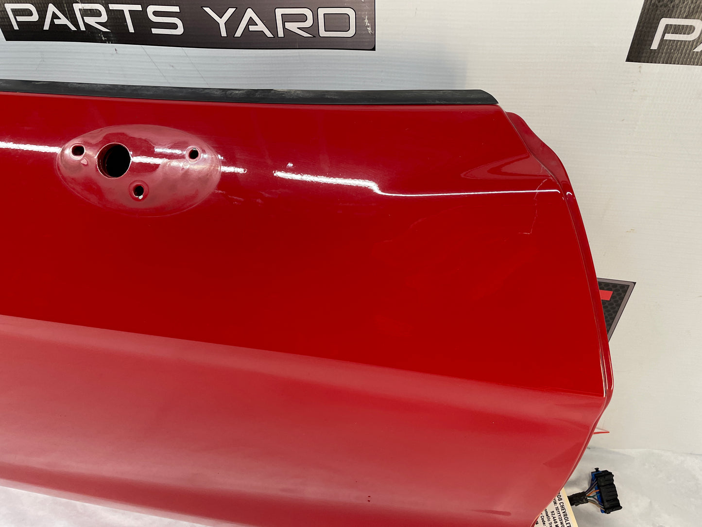 2008 Chevy C6 Corvette RH Passenger Exterior Door Red OEM