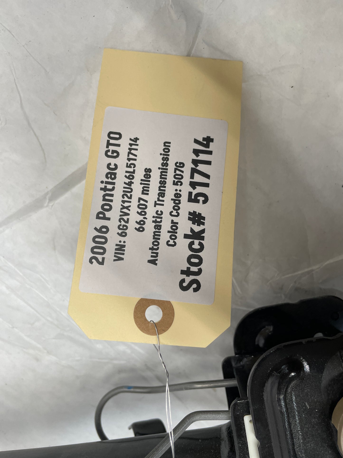 2006 Pontiac GTO Steering Column Ignition Key OEM