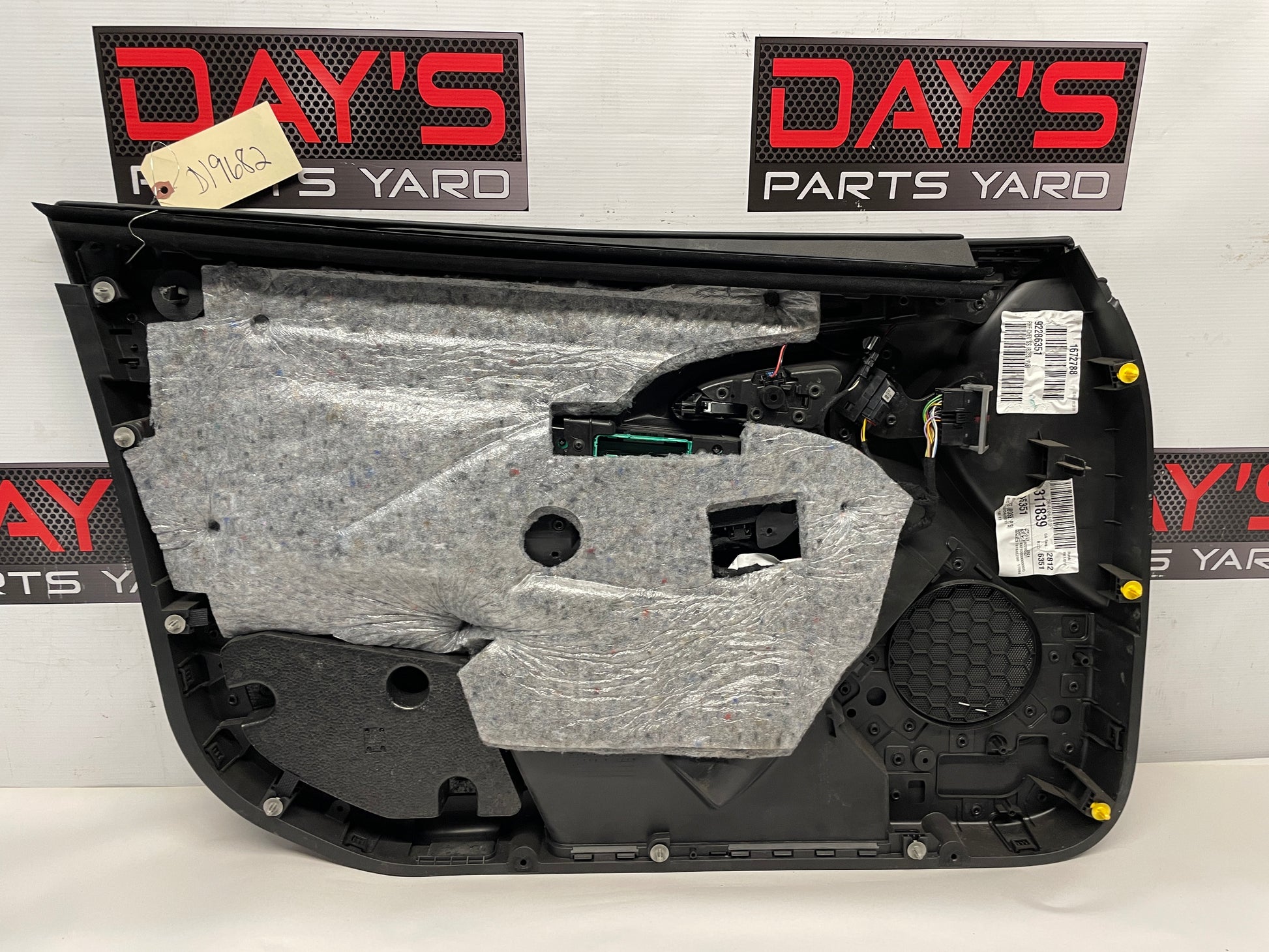 2017 Chevy SS Sedan RH Passenger Front Interior Door Panel OEM - Day's Parts Yard