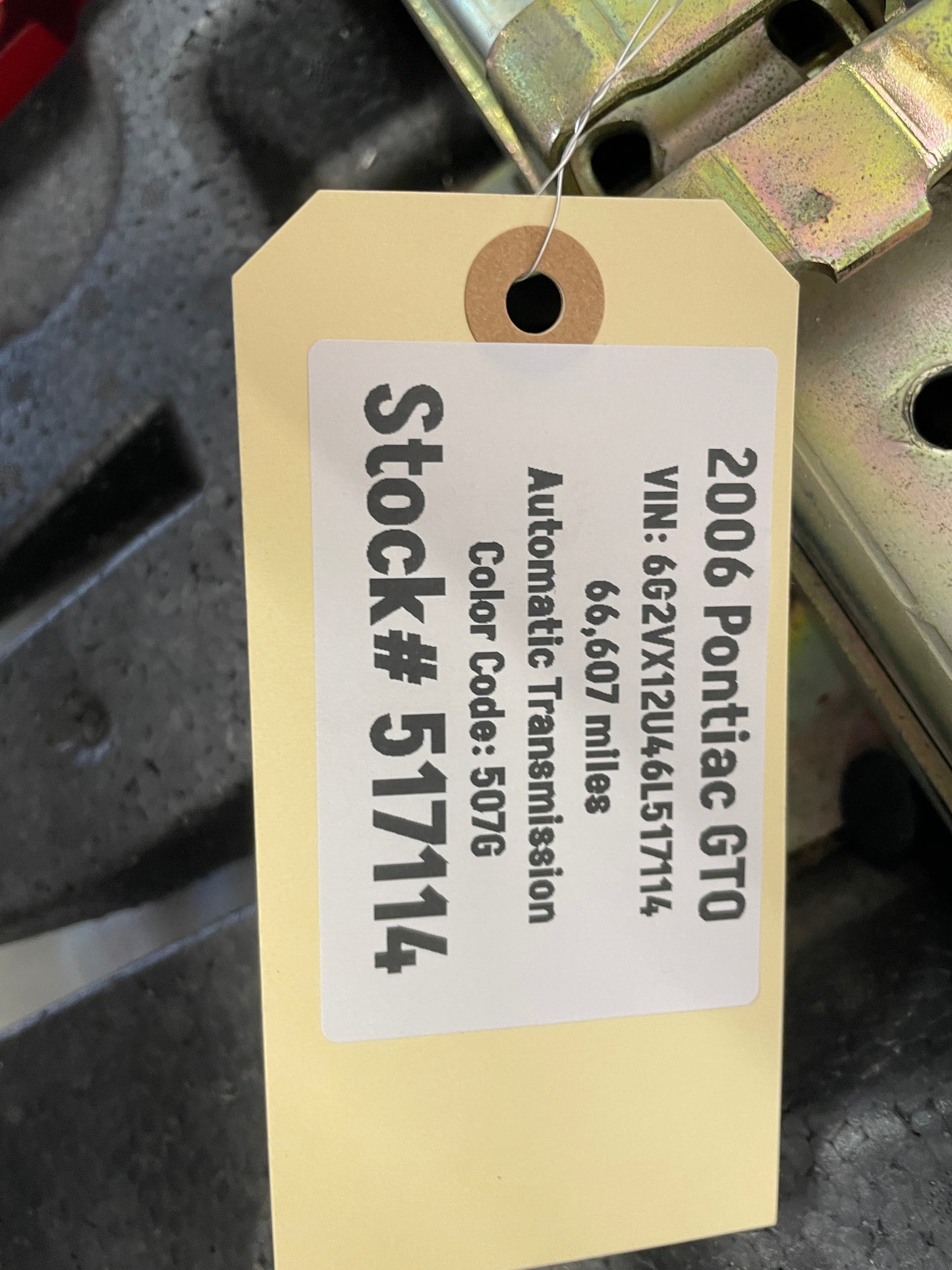 2006 Pontiac GTO Emergency Tire Jack Tool Kit OEM