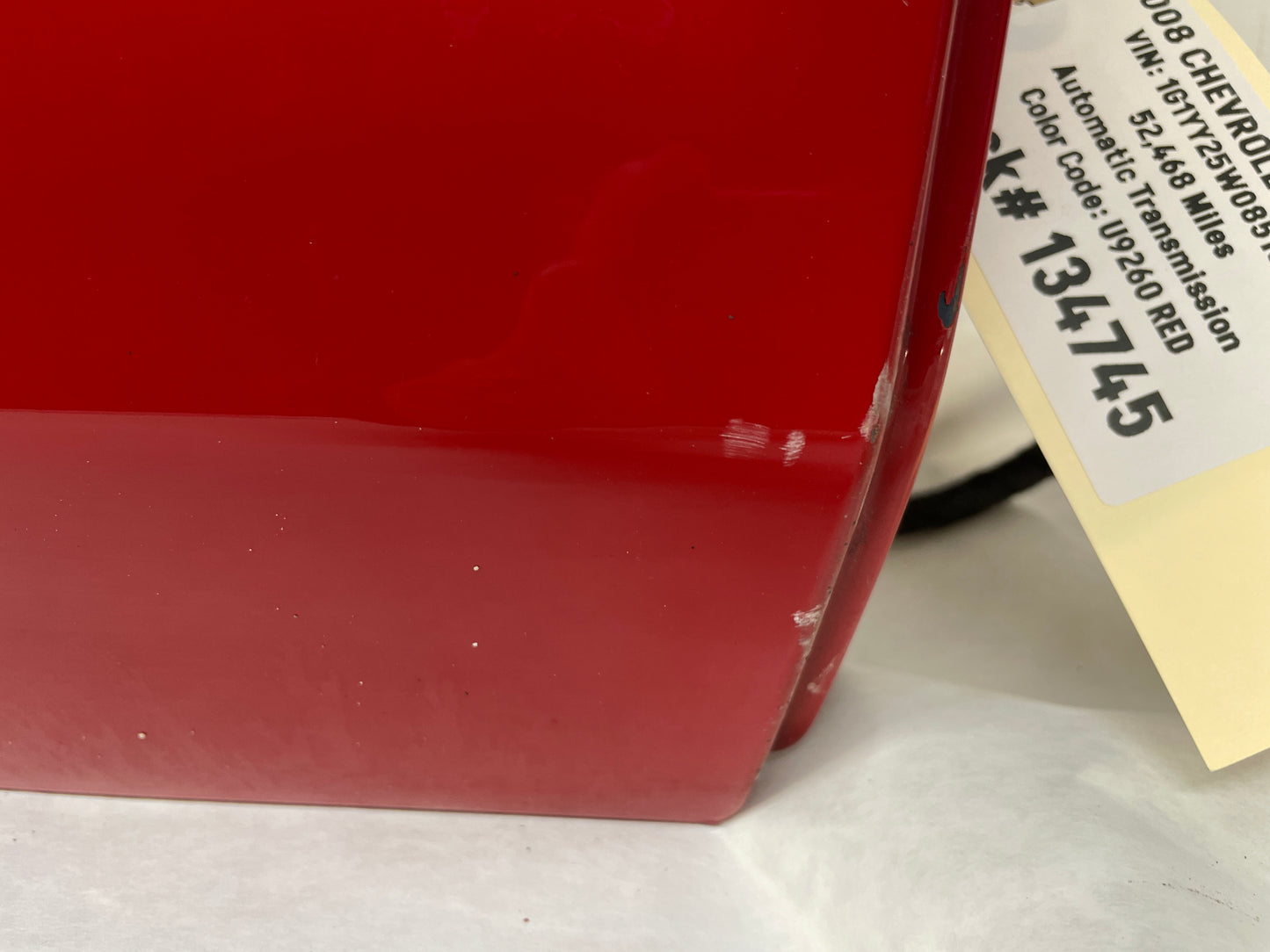 2008 Chevy C6 Corvette RH Passenger Exterior Door Red OEM