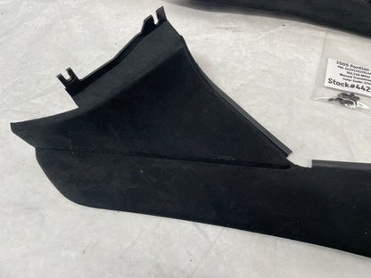 2005 Pontiac GTO RH & LH Console Interior Black Suede Trim Panels OEM - Day's Parts Yard