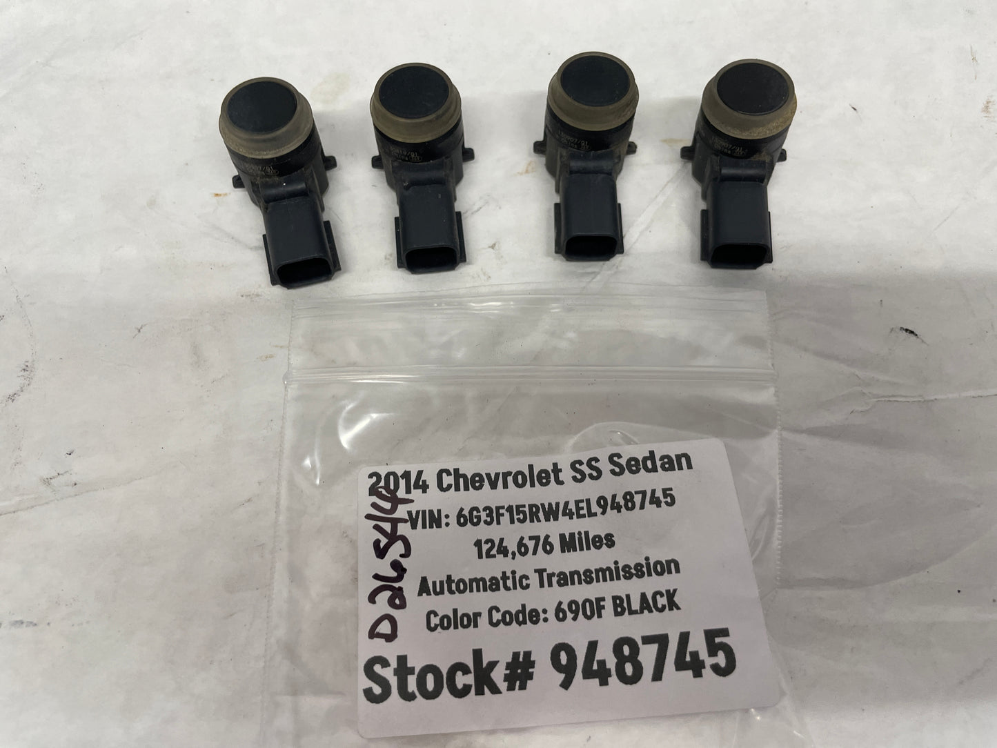 2014 Chevy SS Sedan Parking Sensor Set OEM - Day's Parts Yard