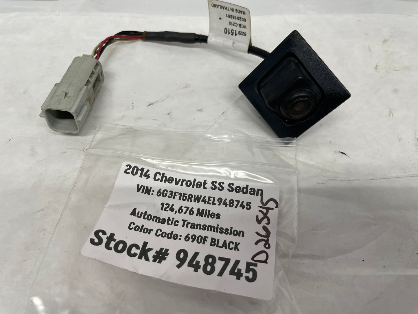 2014 Chevy SS Sedan Rear Bumper Back Up Camera OEM - Day's Parts Yard