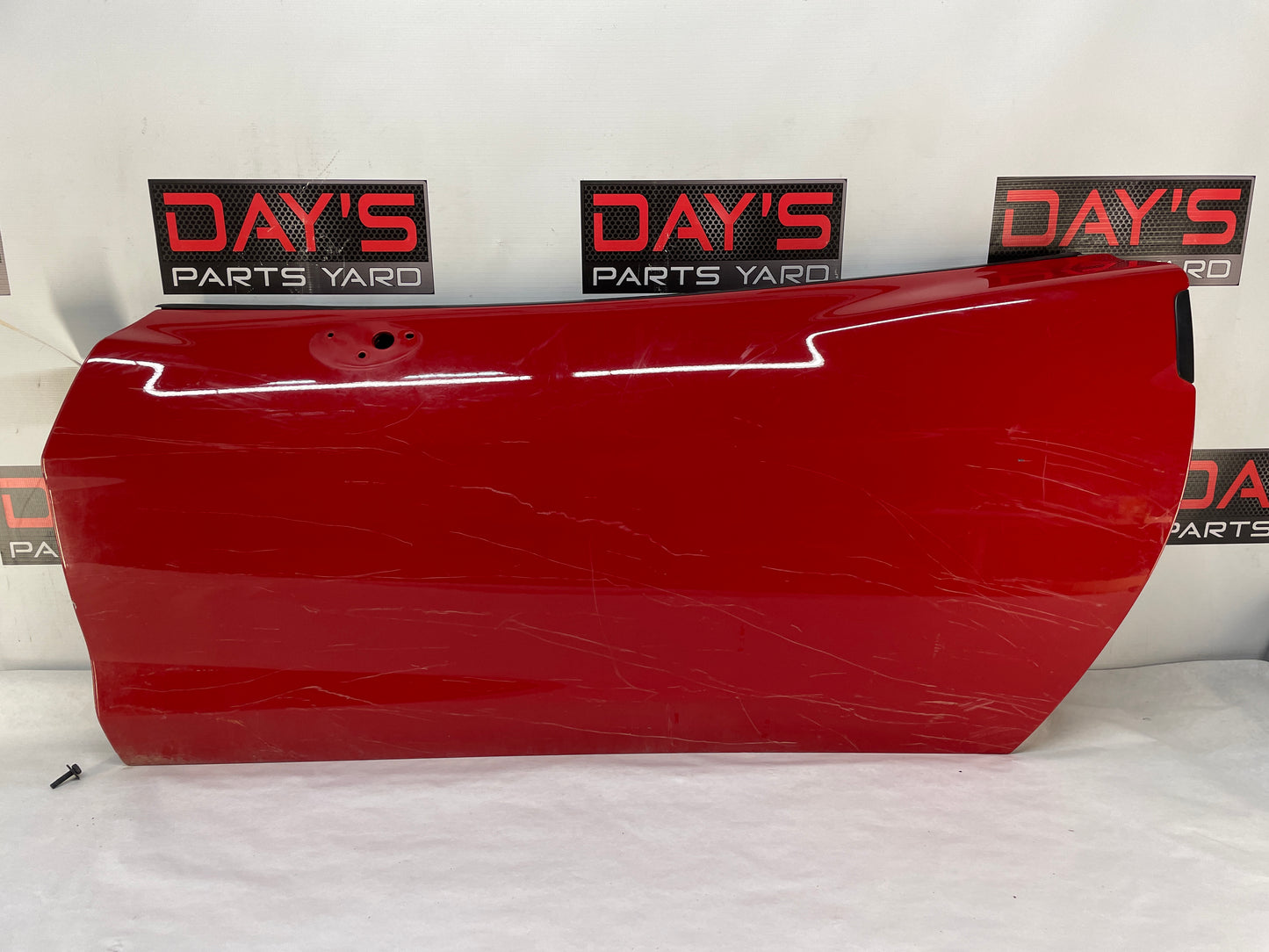 2008 Chevy C6 Corvette LH Driver Exterior Door Red OEM