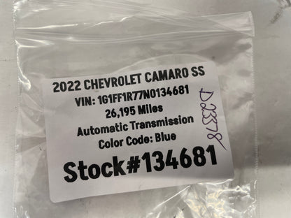 2022 Chevy Camaro SS Traction Control Stability Switch  OEM - Day's Parts Yard
