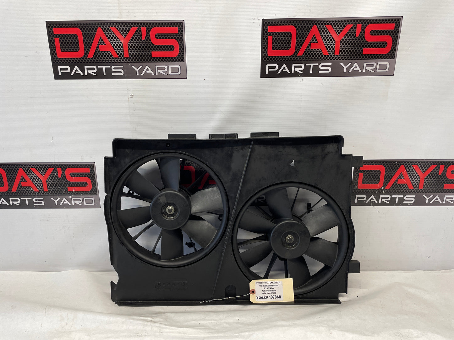 1999 Chevy Camaro Z28 Dual Electric Radiator Cooling Fans OEM - Day's Parts Yard