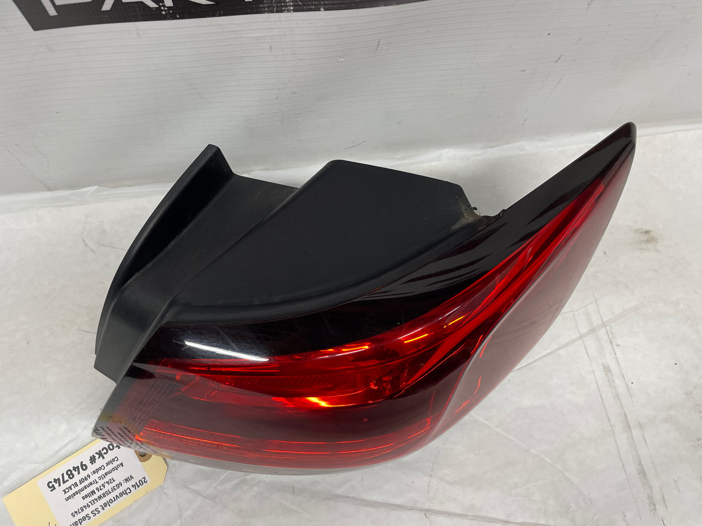 2014 Chevy SS Sedan RH Passenger Outer Tail Light Taillight Lamp OEM - Day's Parts Yard