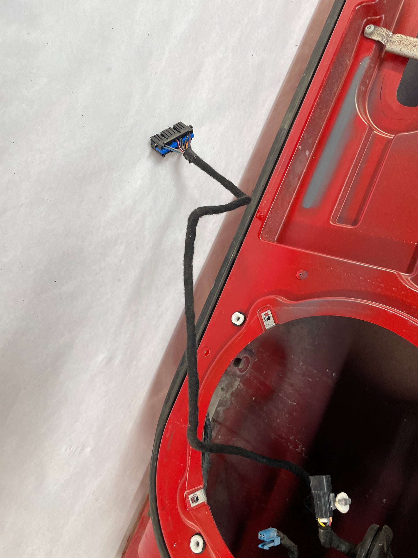 2008 Chevy C6 Corvette LH Driver Exterior Door Red OEM