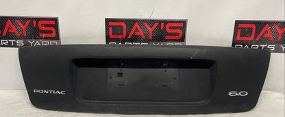 2005 Pontiac GTO Trunk Deck Lid Filler Insert Panel OEM - Day's Parts Yard