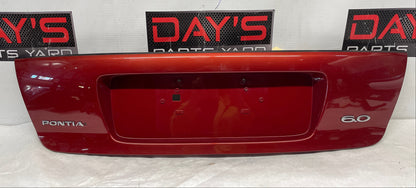 2006 Pontiac GTO Trunk Deck Lid Filler Insert Applique Panel OEM